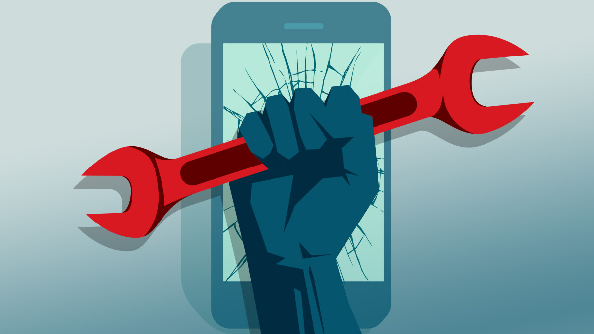 電子廃棄物の山。